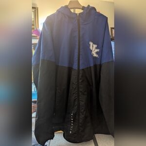 UK Wildcats MLB Blue and Black Windbreaker Jacket